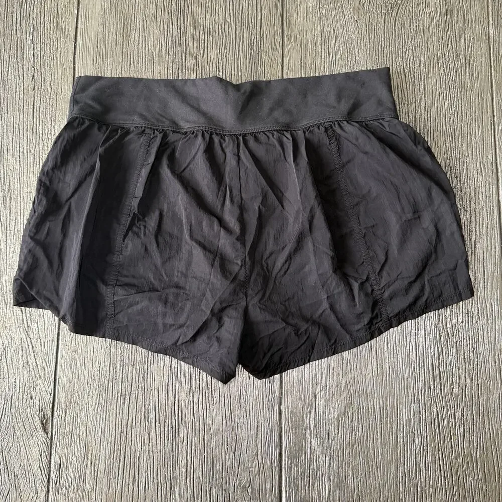 OFFLINE by AERIE Black Running/workout Shorts W/ Pockets And Drawstring Sz Large - Picture 7 of 7